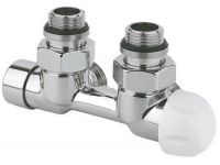 Узел термостатический Carlo Poletti FIRST PIASTRE ХРОМ угловой d1/2" С x 3/4" EK 50 мм ПРАВЫЙ (V137112CB)