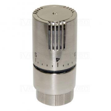 Термостатическая головка (жидкостный сенсор) Carlo Poletti BRUSH SILVER M30 x 1,5 (A49800J)