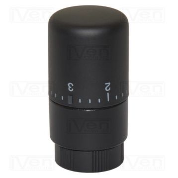 Термостатична латунна головка (рідинний сенсор) Carlo Poletti BLACK MATTE M30 x 1,5 (A40900EFS9005O)