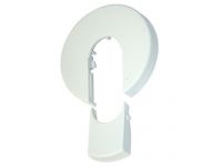 Накладка декоративна розбірна Carlo Poletti (пластик) d45 x 15 мм БІЛА (A56955E)