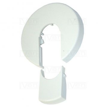 Накладка декоративна розбірна Carlo Poletti (пластик) d45 x 15 мм БІЛА (A56955E)