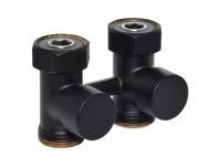 Кран нижнього підключення Carlo Poletti FIRST PIASTRE BLACK MATTE прямий d3/4" F x 3/4" EK (V72512EFS9005O)