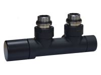 Узел термостатический Carlo Poletti TWIN THERMO Хром угол. ЛЕВЫЙ d1/2" С x 3/4" EK 50 мм (V42110EE9005OSX)