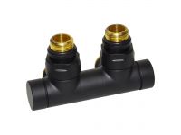 Вузел відсікаючий (одно / двотрубний) Carlo Poletti TWIN БІЛИЙ кут. d1/2" З x 3/4" EK 50 мм (V48110EFS9005OSB)