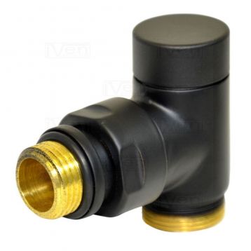 Кран відсікаючий кутовий Carlo Poletti BLACK MATTE d1/2" х 24-19 CYLINDER (V30211EFS9005O)