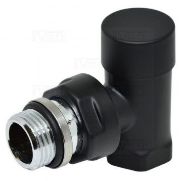 Кран відсікаючий кутовий Carlo Poletti BLACK MATTE d1/2" COMPACT (V150410EE9005O / EFS)