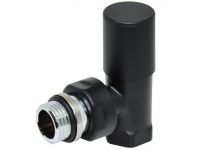 Кран радіаторний кутовий Carlo Poletti BLACK MATTE d1/2" COMPACT (V150310EE9005O / EFS)