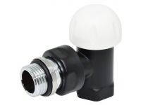 Кран Термоклапан угловой Carlo Poletti BLACK MATTE d1/2" COMPACT-THERMO-V1 (V151310EE9005O / EFS)