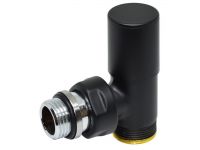 Кран радіаторний прямий Carlo Poletti BLACK MATTE d1/2" х 24-19 COMPACT (V150111EFS9005O / EFS)