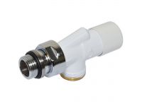 Кран відсікаючий реверсивний Carlo Poletti БІЛИЙ d1/2" x 24-19 FIRST REVERSA (V19811E)