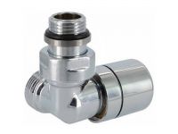 Кран-термостат трехосный Carlo Poletti ХРОМ d1/2" х 24-19 SX (левый) FIRST CORNER (V176111ESX)