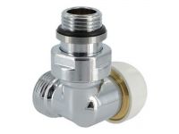 Кран Термоклапан трехосный Carlo Poletti ХРОМ d1/2" DX (левый) (V175310CBSX)