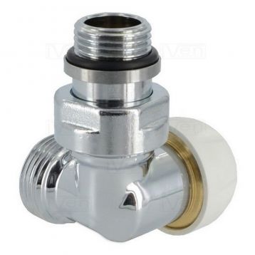 Кран Термоклапан трьохосьовий Carlo Poletti ХРОМ d1/2" DX (лівий) (V175310CBSX)