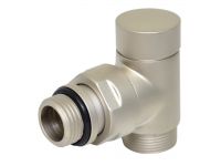 Кран відсікаючий кутовий Carlo Poletti SATIN CHROME d1/2" х 24-19 CYLINDER (V30211L)