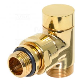 Кран отсекающий угловой Carlo Poletti BRUSH COPPER d1/2" х 24-19 CYLINDER (V30211H)