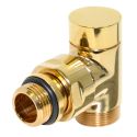 Кран отсекающий угловой Carlo Poletti BRUSH COPPER d1/2" х 24-19 CYLINDER (V30211H)