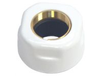 Гайка для медной трубы Carlo Poletti d15 мм x 24-19 Белая (A58409E)