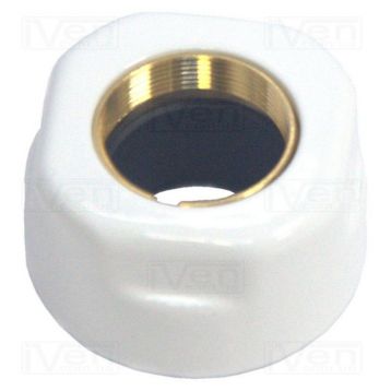 Гайка для медной трубы Carlo Poletti d15 мм x 24-19 Белая (A58409E)