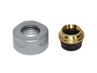 Гайка для медной трубы Carlo Poletti d15 мм x 24-19 SATIN CHROME (A58409R)