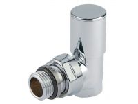 Кран радиаторный угловой Carlo Poletti ХРОМ d1/2" COMPACT (V150310B)