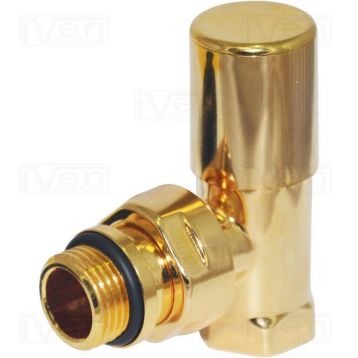 Кран радіаторний кутовий Carlo Poletti GOLD d1/2" COMPACT (V150310H)