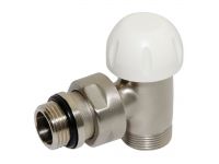 Термоклапан угловой Carlo Poletti BRUSH SILVER d1/2" х 24-19 COMPACT-THERMO-V1 (V151111J)