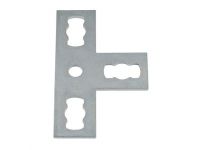 Mupro MPR Пластина Т подібна S+ оцинкована 41х21 41х124 (165827)