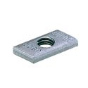 Мuepro MPC Квадратна монтажна гайка M8 21,5 x 14 x 5 mm 27 х 18 28 х 30 оцинкована (120043)