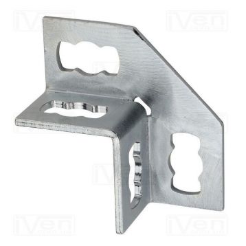 Mupro MPR Угловой крепеж двухпрофильный 90° S+ 2+2 оцинкованный 41 х 21 41 х 124 (165831) - 1