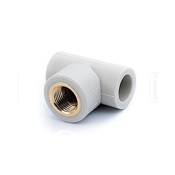 Трійник PRAWTECH PP-R з внутрішнім різьбленням d20 x 1/2" x d20 (PP320020012) PRAWTECH - 1