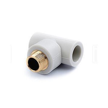 Трійник PRAWTECH PP-R з зовнішньою різьбою d32 x 1" x d32 (P330032034) PRAWTECH - 1