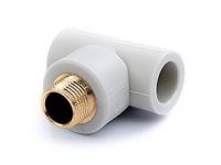 Трійник PRAWTECH PP-R з зовнішньою різьбою d25 x 3/4" x d25 (P330025034) PRAWTECH - 1