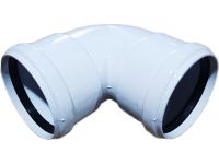 Колено для турбированного газового котла d80mm МАМА-МАМА 90 градусов AL - 1