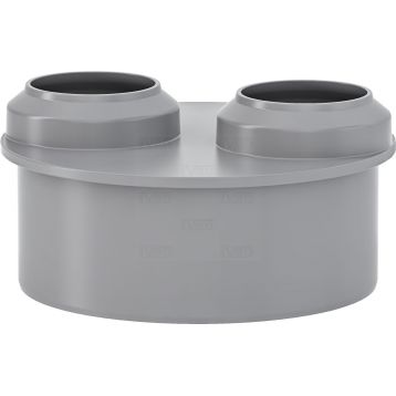 VALSIR HTDR Переходник двойной d100/40/40 (VS0525003)