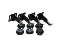 NOVA FLORIDA Монтажный комплект (4 кронштейна) для алюминиевого радиатора 1" х 1/2" BLACK COFFEE черный (550148V)