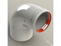 Колено для турбированного газового котла d80 mm - 90° GROPPALLI SRL (A3111049) AL - 2