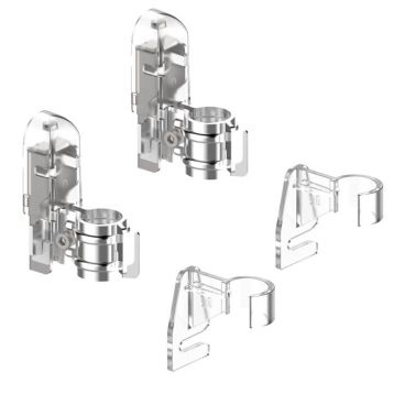 Універсальний комплект (2 шт.) кріплення трубчатого радіатора MB Fix GBT Хром (60201002)