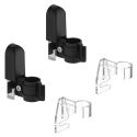 Універсальний комплект (2 шт.) кріплення трубчатого радіатора MB Fix GBT BLACK MATT (60201002VEBTML)