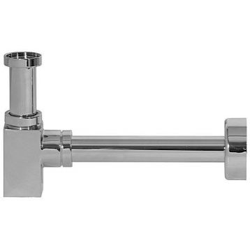 Ghidini SpA Сифон квадратний для біде латунний ХРОМ (під автопробку) SOFIA Ø32 х 1 1/4" (49311425)