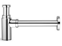 Ghidini SpA Сифон латунний ХРОМ для умивальника (під автопробку) BRIGITTE Ø32 х 1 1/4" (486114)