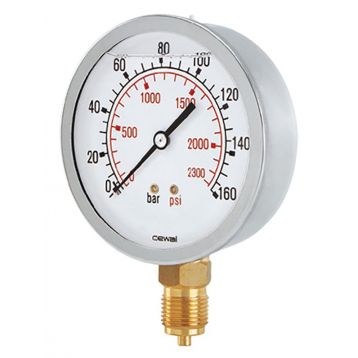 Манометр CEWAL глицериновый d63 1/4 "6 бар вертикальный (91492010) - 1