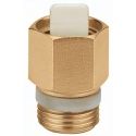 CALEFFI Зворотний клапан латунний для повітрявідводчика (серія 502) d1/2" 110°C 10 bar PTFE (561400)