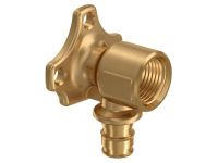 Водорозетка латунь Uponor GmbH Q&E Ø16 х 1/2" ВР (для кріплення на планку/стіну) (1059822)