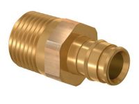 Штуцер латунь Uponor GmbH Q&E з зовнішнью конусною різьбою Ø75 х R2 1/2" ЗP (1085074)