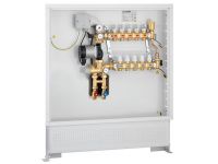 1626C3/1725C1 Колектор латунний у шафі з насосом UPS 25-60 Ø3/4" З x 3 x 3/4" З 10 bar CALEFFI