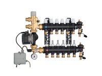 1825F5 Колектор (технопол.) + зміш. група і насос UPS 25-60 Ø3/4" З x 6 x 3/4" З Caleffi S.p.a.