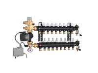 1825I5 Колектор (технопол.) + зміш. група і насос UPS 25-60 Ø3/4" З x 9 x 3/4" З Caleffi S.p.a.