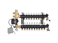 1825L5 Колектор (технопол.) + зм. група і насос UPS 25-60 Ø3/4" З x 10 x 3/4" З Caleffi S.p.a.