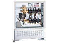 1825M1 Колектор з технополімеру у шафі з насосом UPS 25-60 Ø3/4" З x 11 x 3/4" З 6 bar CALEFFI