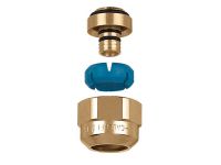 CALEFFI Гайка латунна з ніпелем для пластикових і МП труб d3/4" x 15,5÷16 / 18-20 мм (680564)